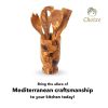 Olive Wood Kitchen Servers Set w/Holder -6 Pcs - As shown
