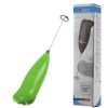 1pc Stainless Steel Handheld Electric Blender; Egg Whisk; Coffee Milk Frother - Black