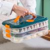 1pc Refrigerator Dumpling Storage Box; Frozen Dumplings Multi-layer; Household Large Capacity Dumpling Box Multifunctional 11.8in/8in - One-layer